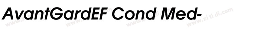 AvantGardEF Cond Med字体转换